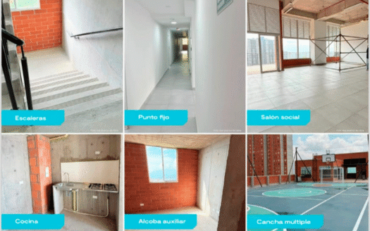 Apartamento en Entre Jardines Calasanz – Obra Gris